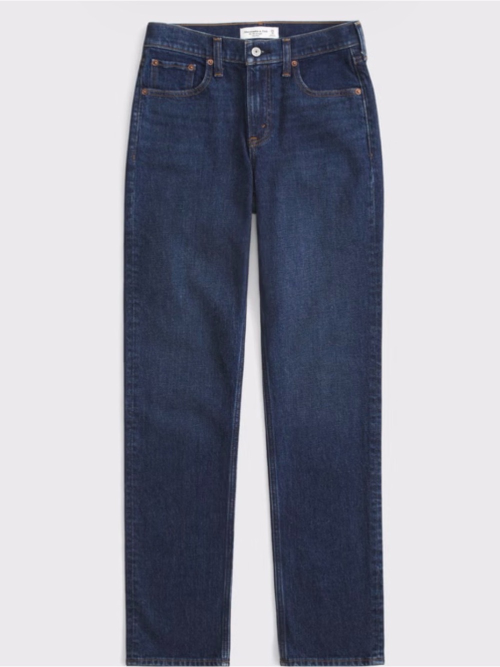 Abercrombie & Fitch Curve Love Mid Rise 90s Straight Jean